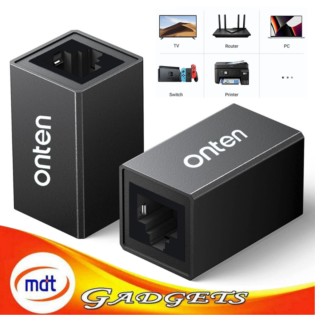 ONTEN RJ45 Ethernet Cable Extender RJ45 Inline LAN Connector Plugs ...