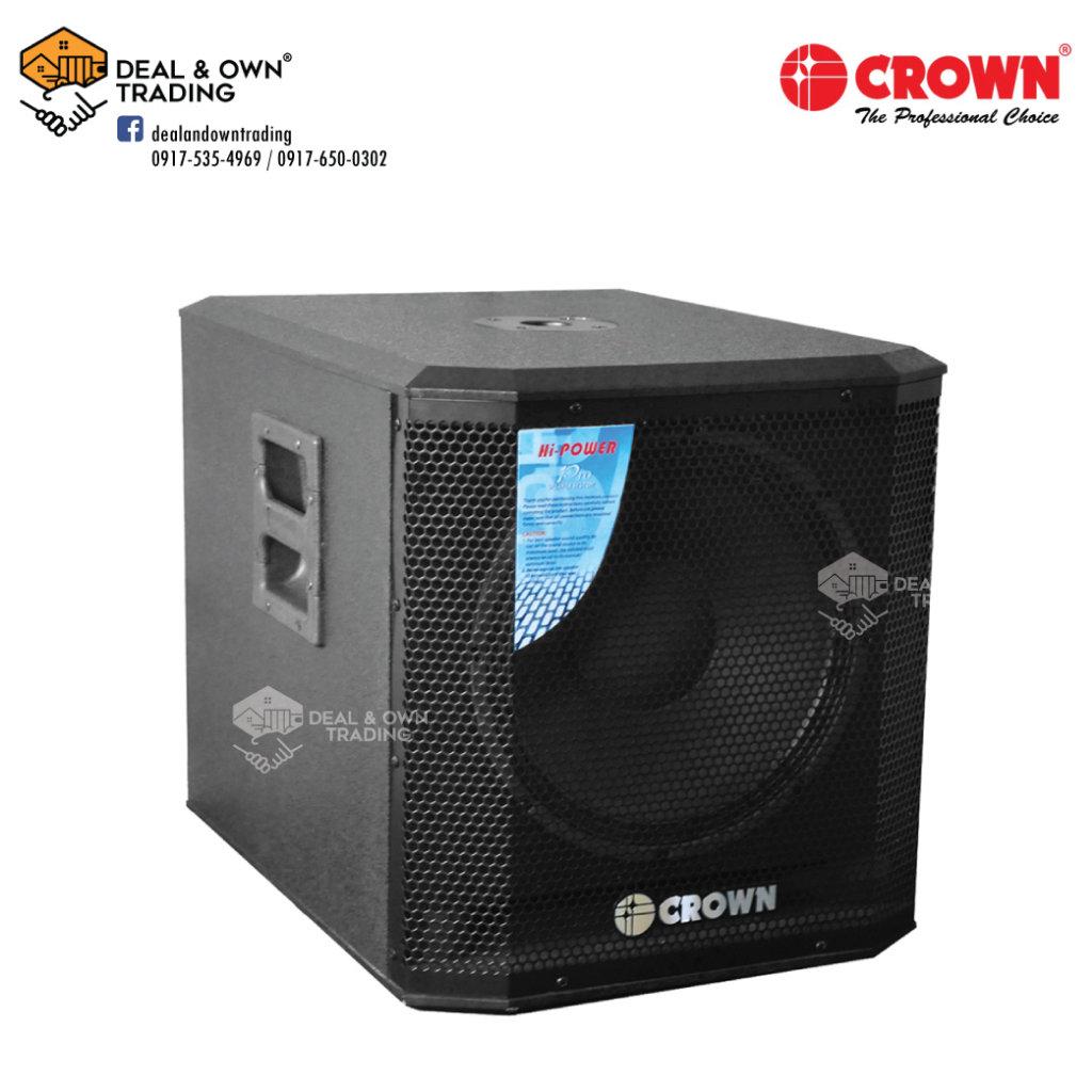 Crown subwoofer 12 store inch