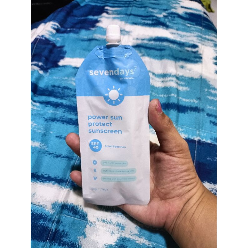 Sevendays by HerSkin Power Sun Protect Sunscreen SPF40 50g | Shopee ...