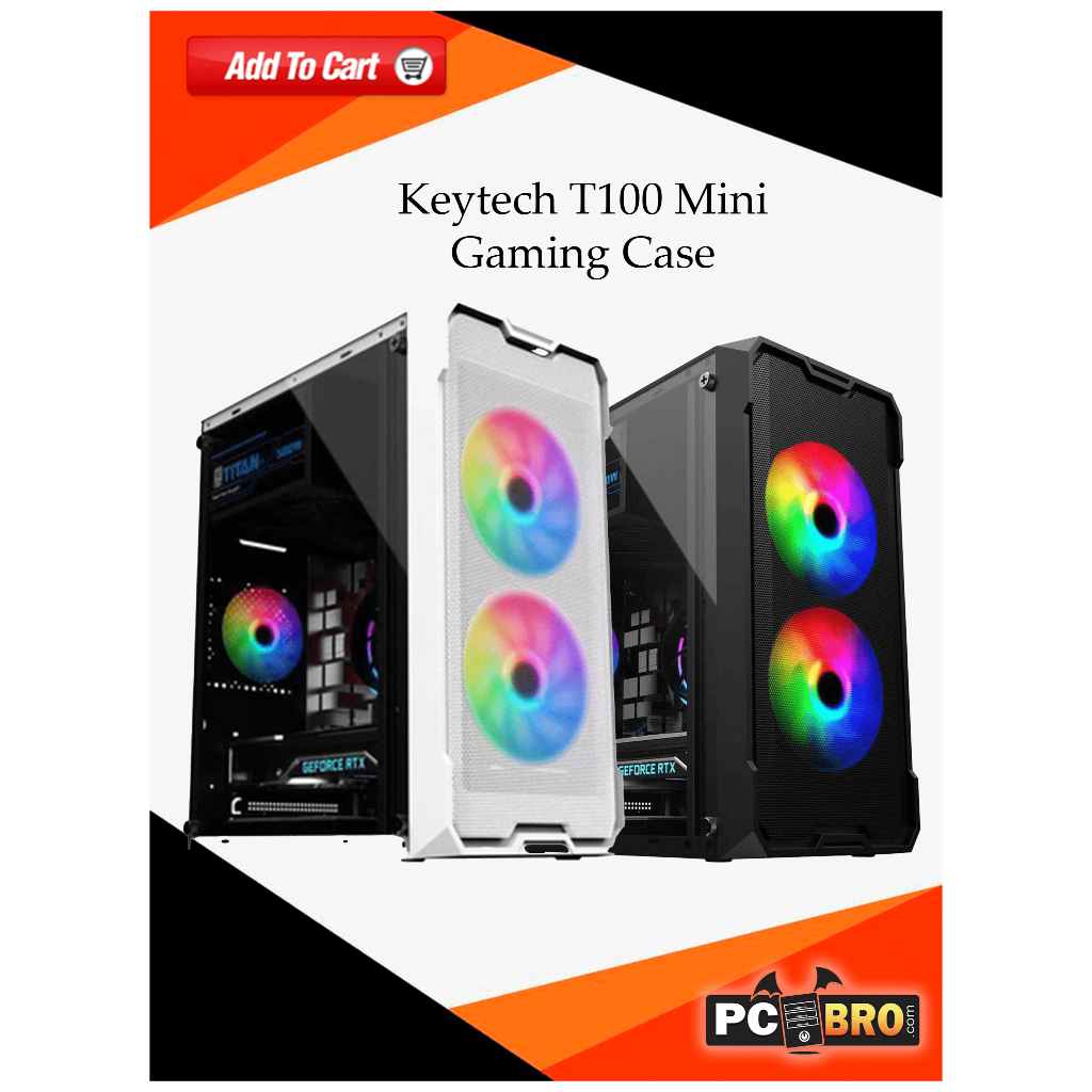 Keytech T100 Mini Gaming Case Matx Mitx | Shopee Philippines