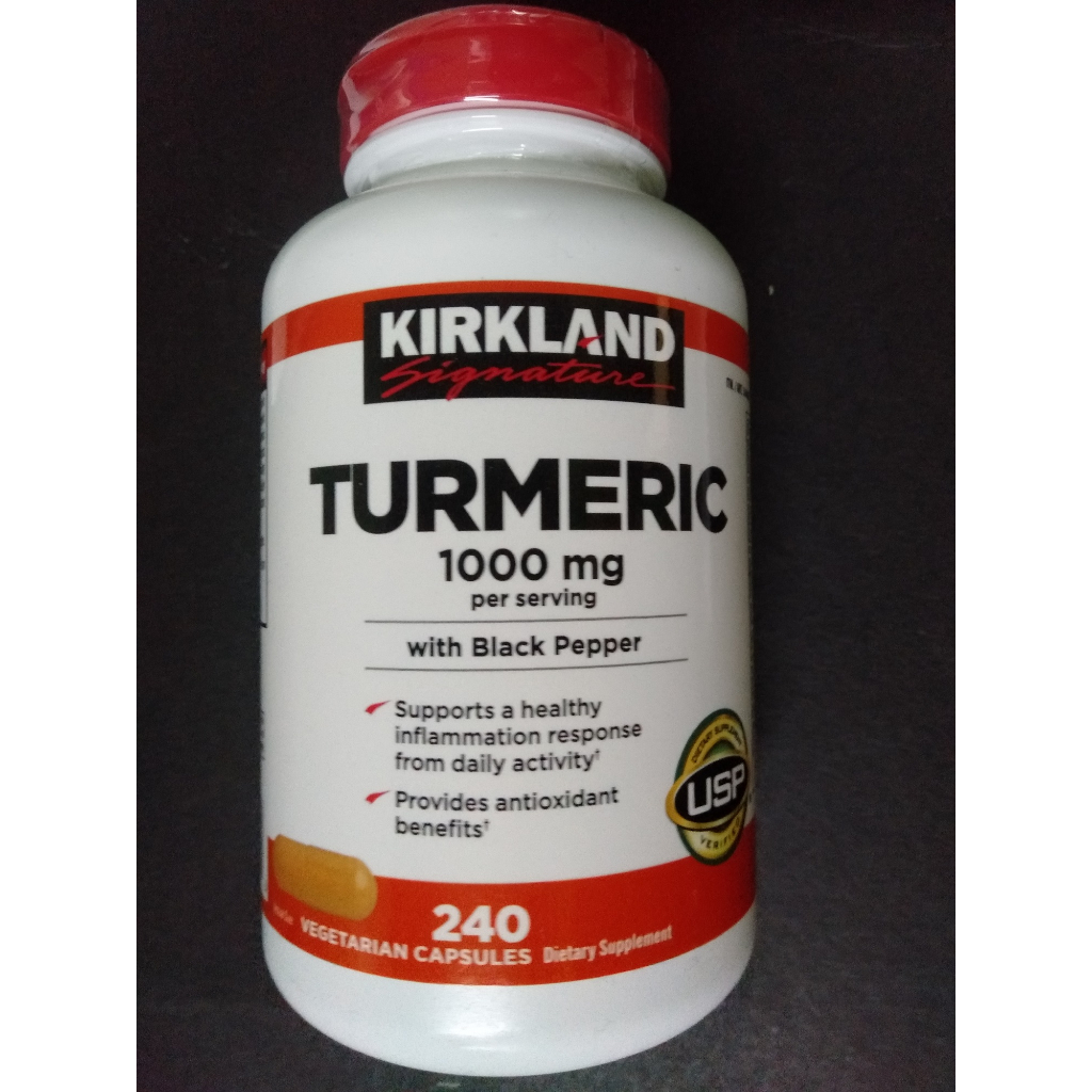 Kirkland Signature Turmeric 240 Capsules 1000 mg Shopee Philippines