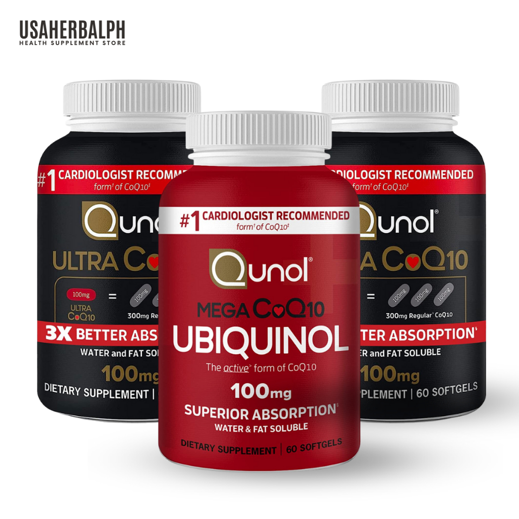 CoQ10 100mg Softgels Qunol Ultra 3x Better Absorption Coenzyme Q10