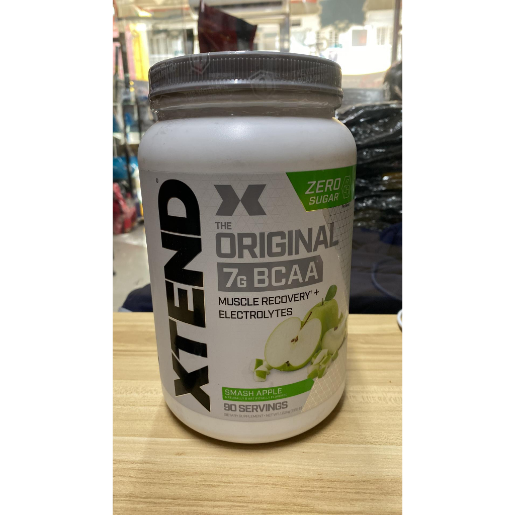 XTEND BCAA 90 SERVINGS 7g BCAA, MUSCLE RECOVERY + ELECTROLYTES ZERO SUGAR PER SERVING Shopee