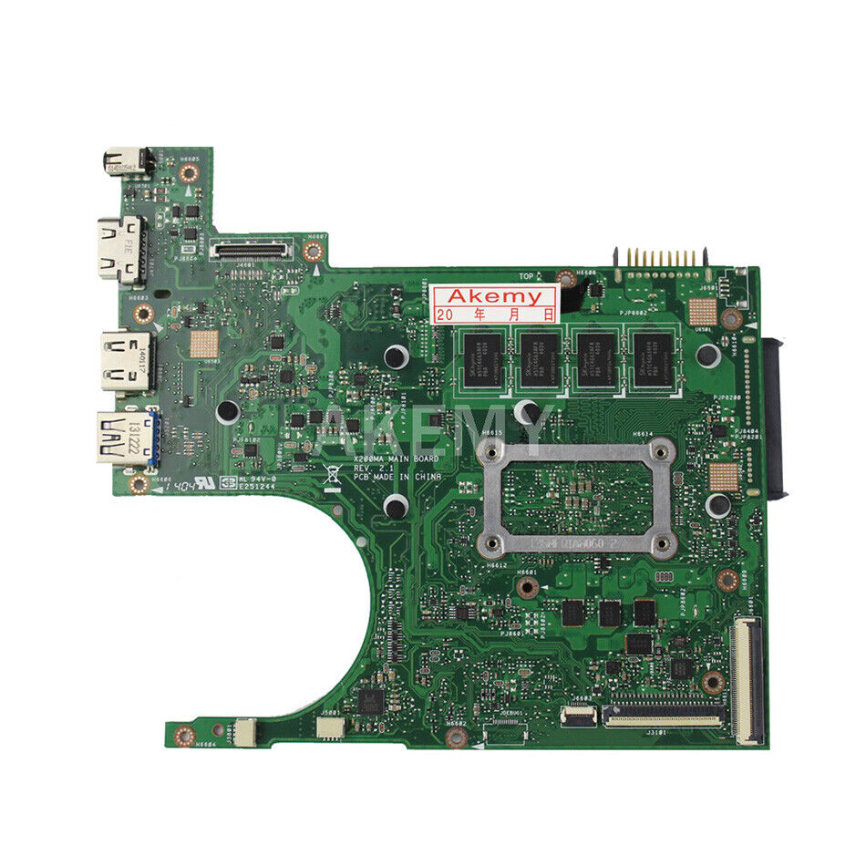 Original Asus X200CA Motherboard 4th Gen Tested Good Working Condition