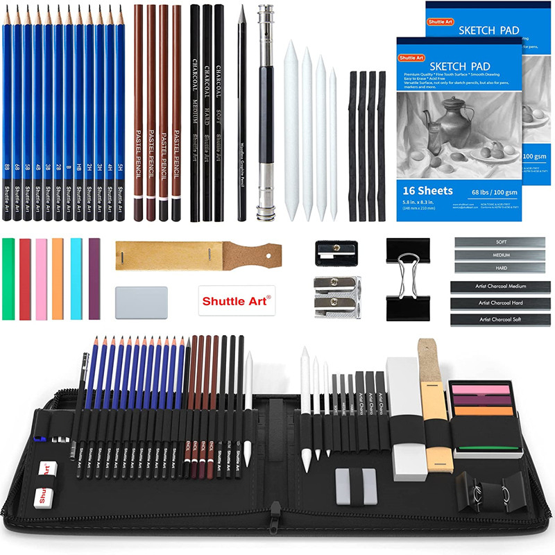 41pcs Sketch Pencil Set Artist Craft Professional drawing Kit Graffiti ...