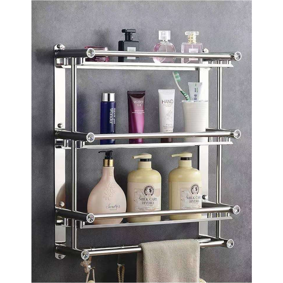 Stainless steel 3-layer bath towel rack | Shopee Philippines