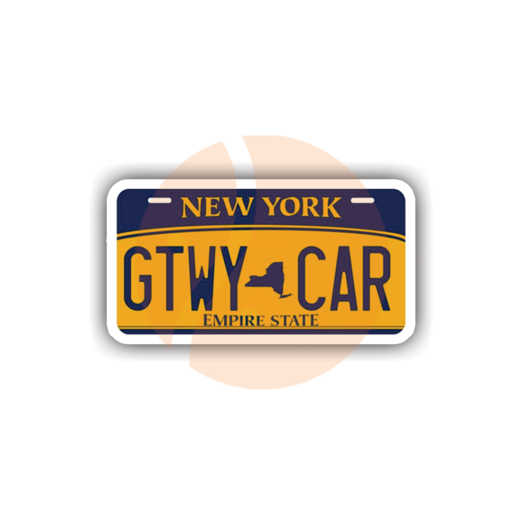 Getaway Car License Plate Sticker 2" Wide Matte Glossy Waterproof & Scratchproof Shopee