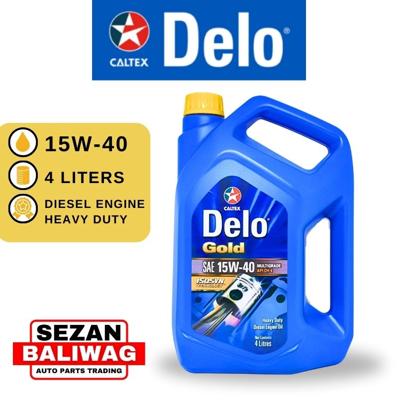 CALTEX DELO GOLD 15W40 MULTIGRADE DIESEL ENGINE OIL 4 LITERS Shopee Philippines