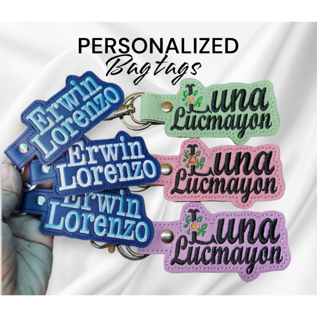 Customize/Personalize Embroidered Bag Tag Shopee Philippines