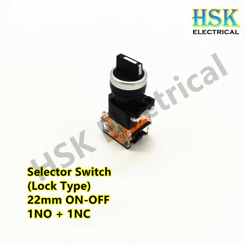 22mm LA38 Series Pushbutton Pushlock Selector Switch Key Switch ...