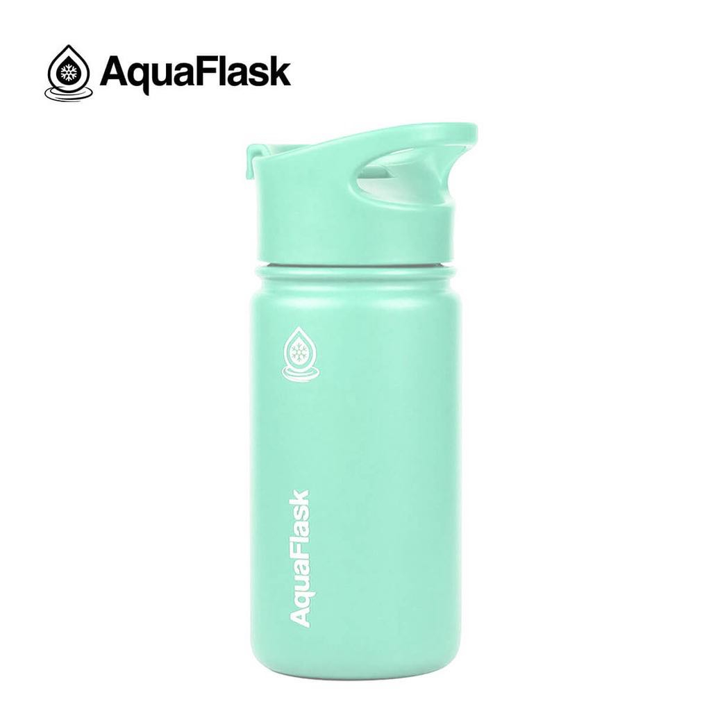 Aquaflask (14oz) Wide Mouth MINT GELATO Vacuum Insulated Stainless ...