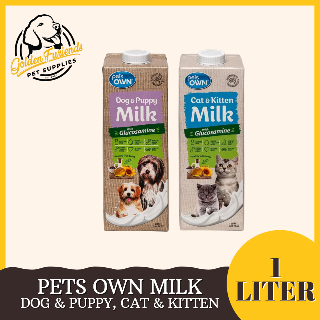 Pets Own Pet Milk with Glucosamine for Dogs & Cat, Puppy & Kitten 1Liter Shopee Philippines