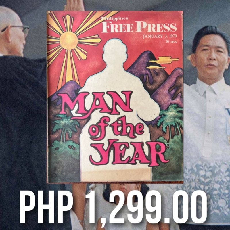 (ULTIMATE RARE) 1970 Philippines Free Press Man of the Year Magazine