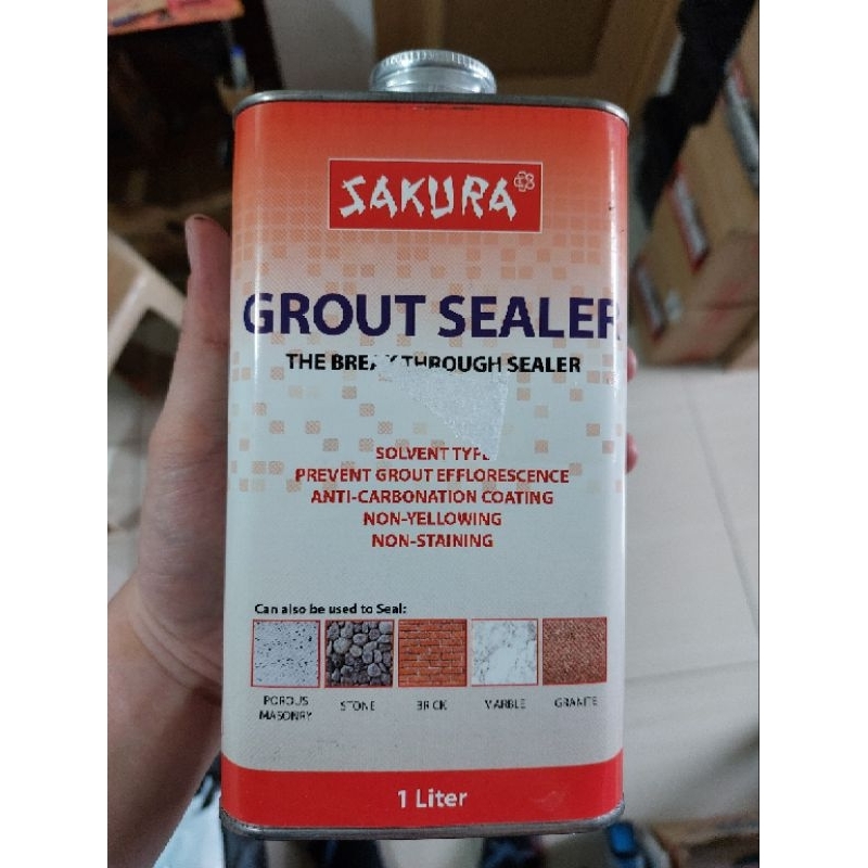 Sakura Multipurpose Tile Grout Sealer 250ml Or 1Ltr Masonry Stone Brick ...