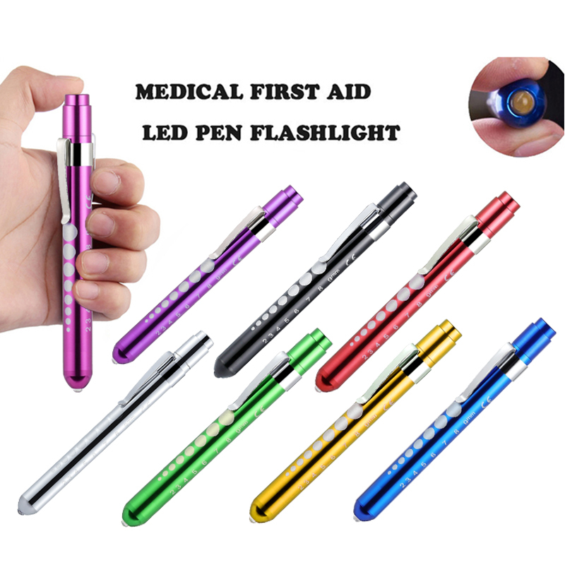 Portable LED Work Light Medical First Aid Flashlight Pocket Penlight