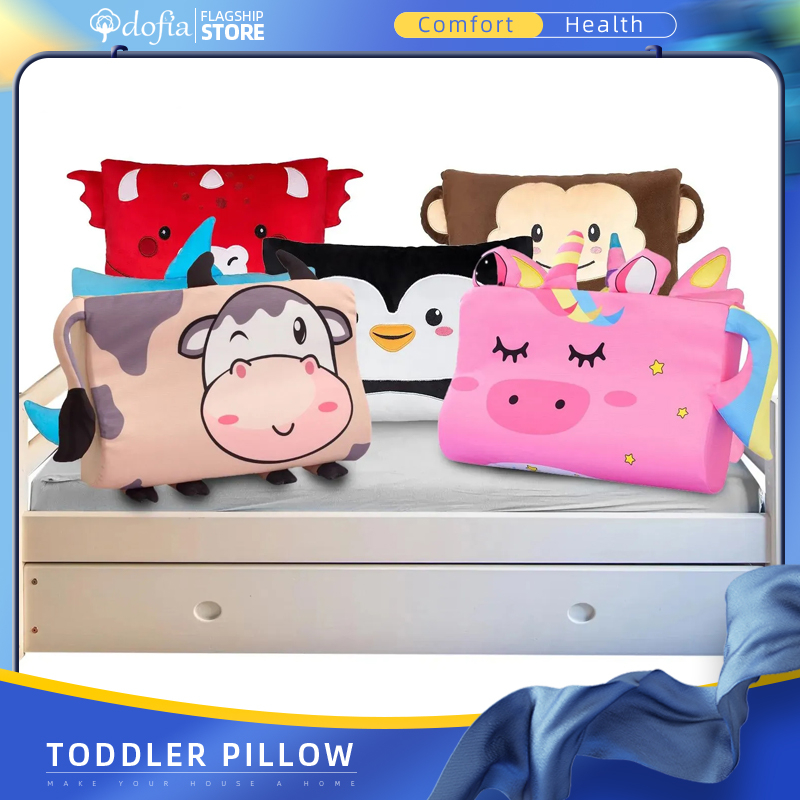 Dofia Children's Toddler Pillow Kids Ice Silk Cool Pillow Nap Neck