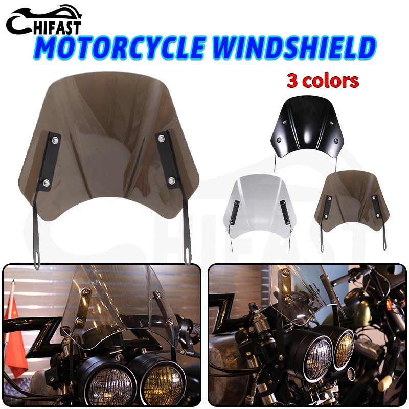 HIFAST Motorcycle Windshield Motorcycle Headlight Windshield Instrument