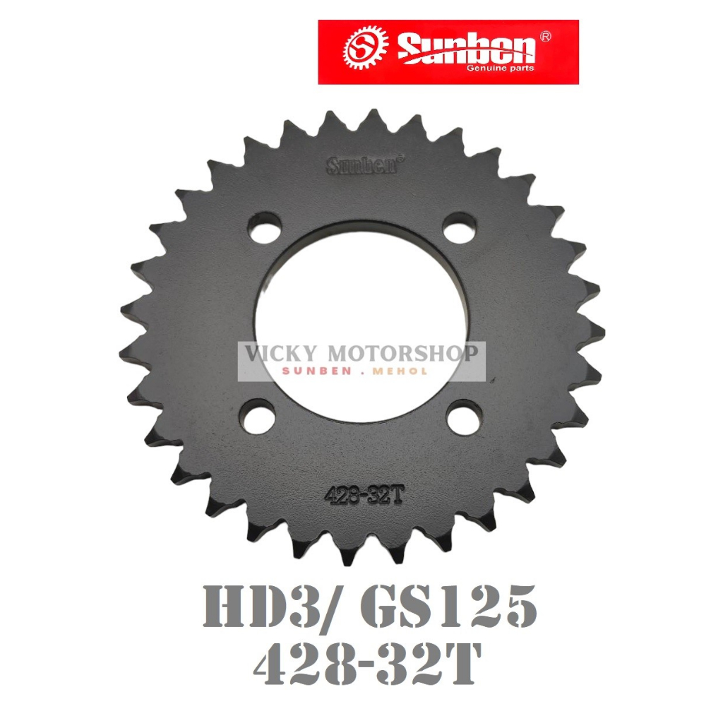 Smaller front deals sprocket on motorcycle