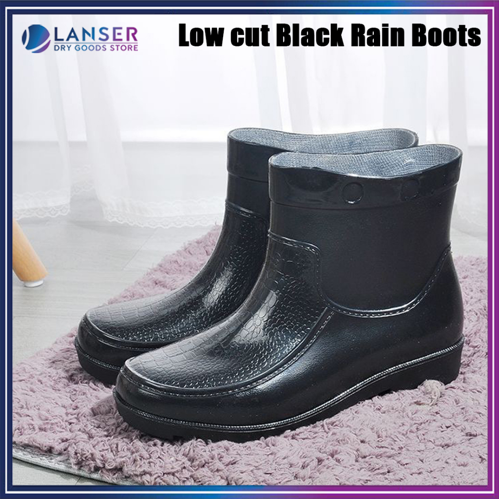 Low cut cheap rubber rain boots