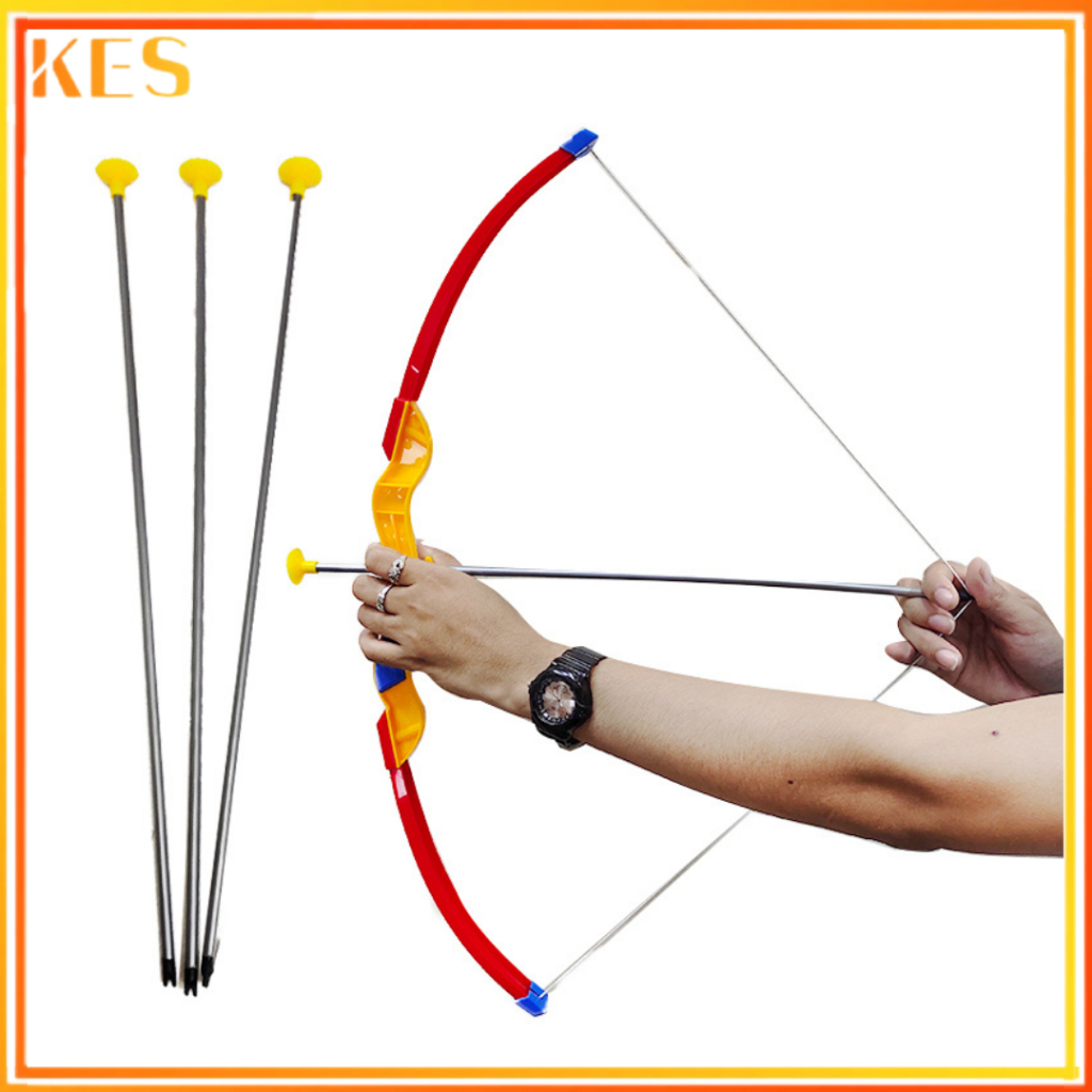 Archery Game Bow And Arrow Toy Set With 3 Suction Cup Arrows Set ...