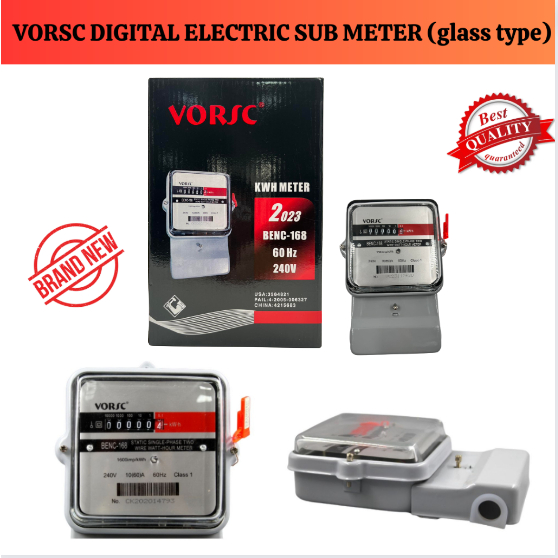 VORSC DIGITAL ELECTRIC SUB METER (glass type) | Shopee Philippines