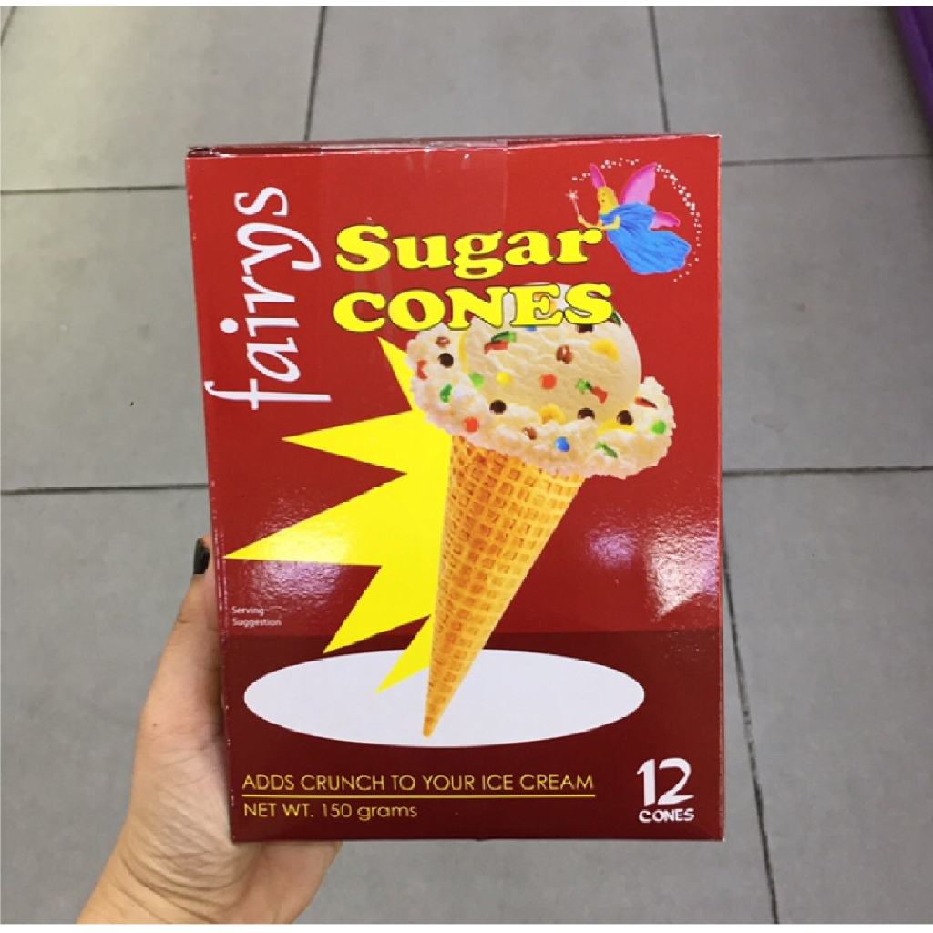 FAIRY SUGAR CONES or Fairys Two Tone Ice Cream Sugar Cones (12 cones) Shopee Philippines