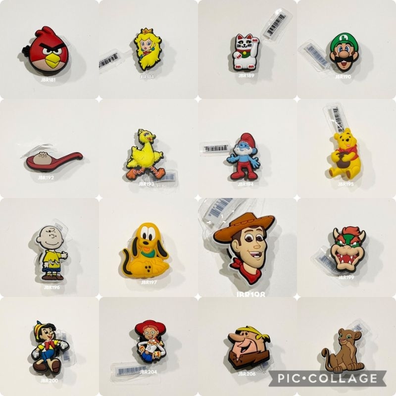 BATCH 3 ORIGINAL CROCS JIBBITZ / CHARMS / PIN for your CROC CLASSIC