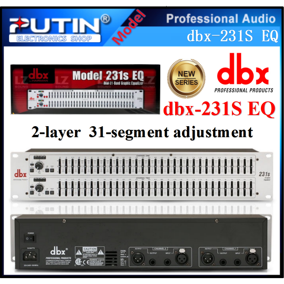 The Equalizer DBX 231S Equalizer EQ 2layer 31segment adjustment With