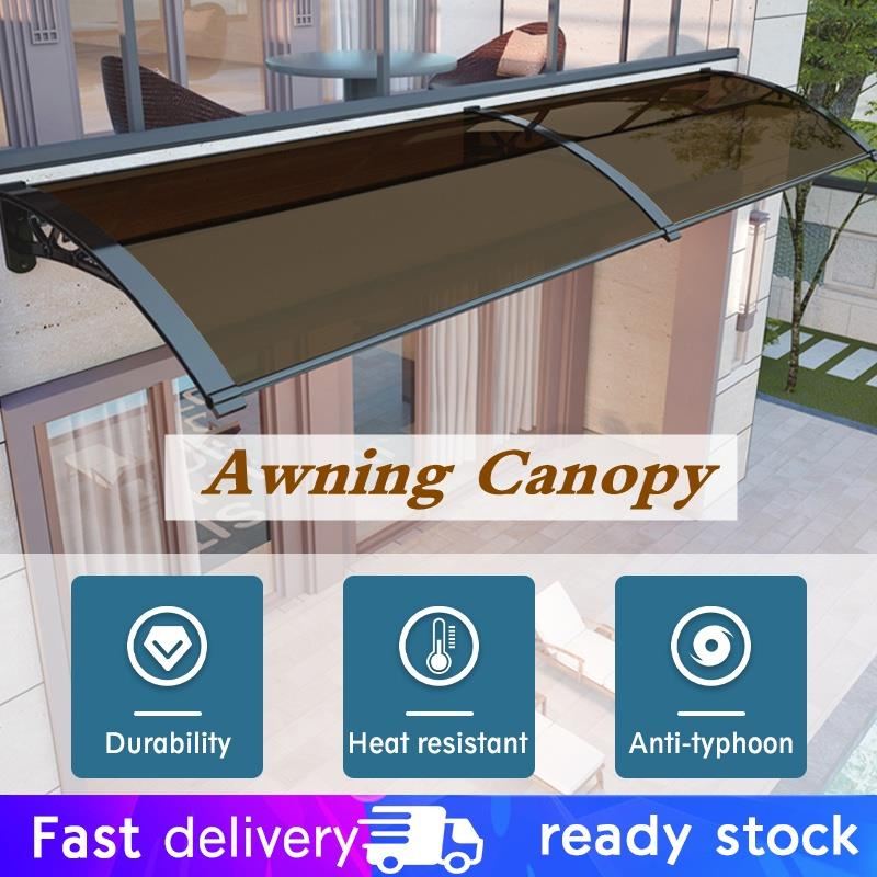 Canopy Roofing with Frame Outdoor Awning Canopy with Bracket Door ...