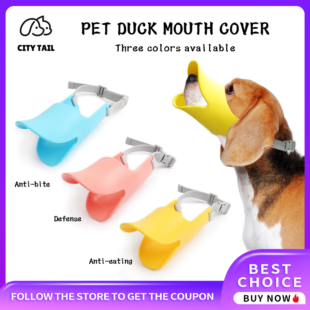 Dog mouth Cover Duck bill Sleeve Muzzle Dog Muzzle Sets Antibite Anti