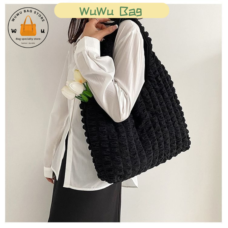 Crossbody cloud bag laptop quilted puffer fluffy office puffy bag ...