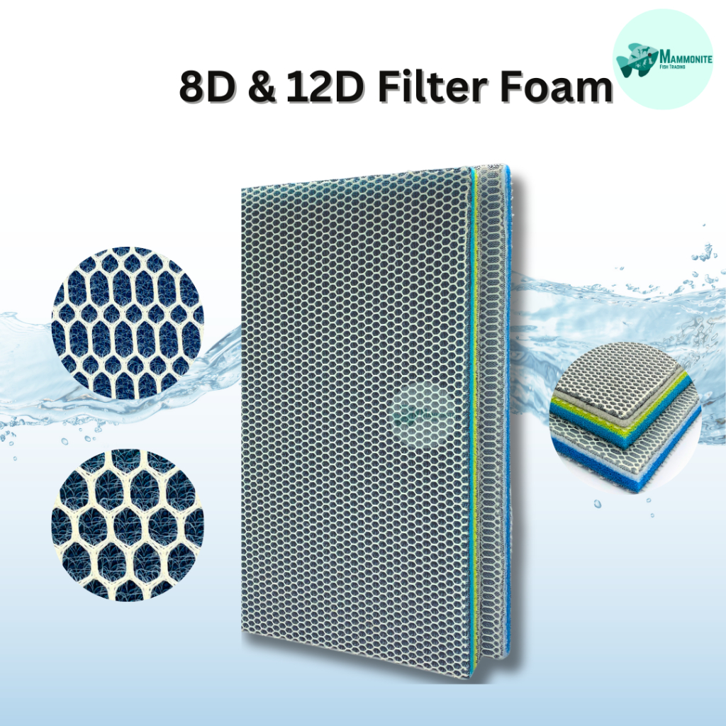 Biochemical Aquarium Filter Sponge – Durable Reusable Foam For Fish Tank & Pond – Up To 227L Capacity, Internal