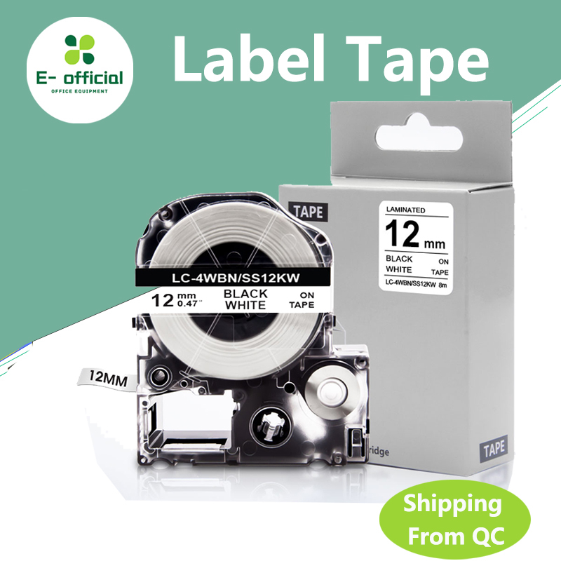Epson Label Tapes SS12KW SS6KW SS9KW SS18KW SS24KW LK-4WBN Printer ...