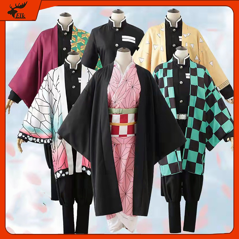 Demon Slayer Cosplay Costumes Nezuko Tanjirou Cosplay Costumes Uniform ...