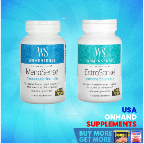 USA Onhand | Natural Factors WomenSense MenoSense Menopause EstroSense ...