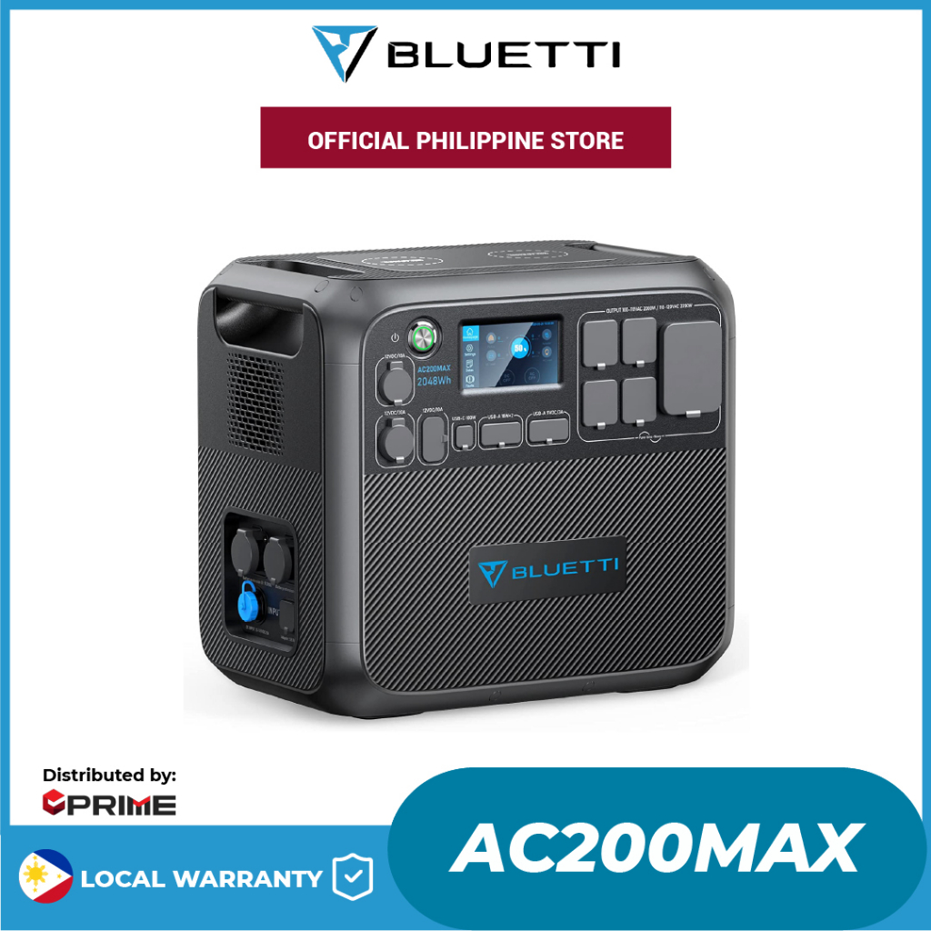 Bluetti Philippines AC200MAX Portable Power Station 2048Wh LiFePO4