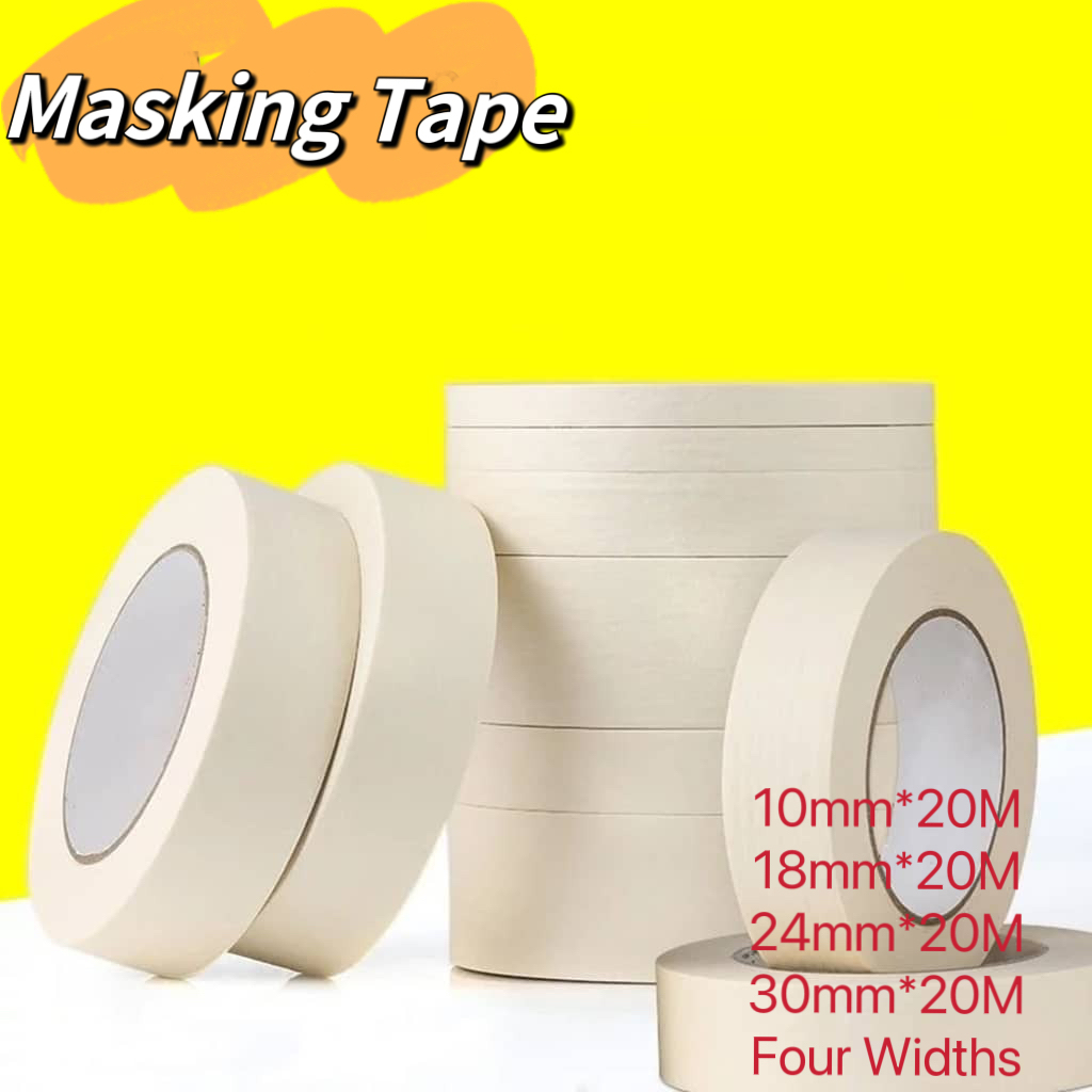 20M Masking Paper Tape For Painting Home Office School Stationery Arts