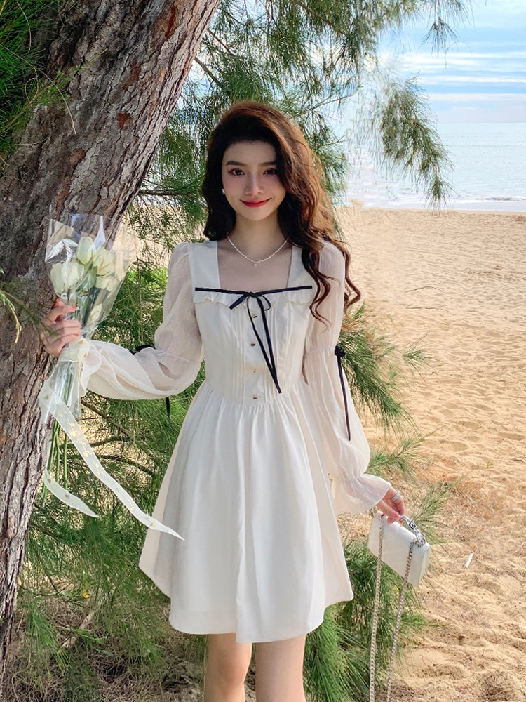 sachin and babi light blue dress Plus Size Korean Yellow Fairy Dress – Pluspreorder main image 0