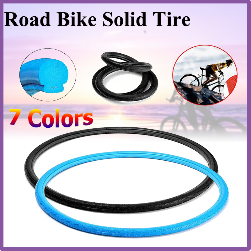 Road Bike Solid Tire 700x23C Cycling Wheel Puncture-proof Free