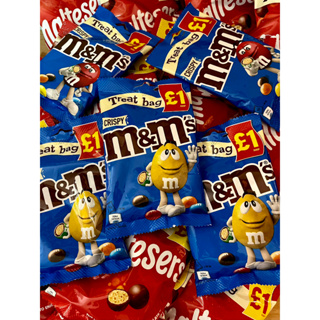 M&M Crispy Treat Bag - 77g - Pack of 8