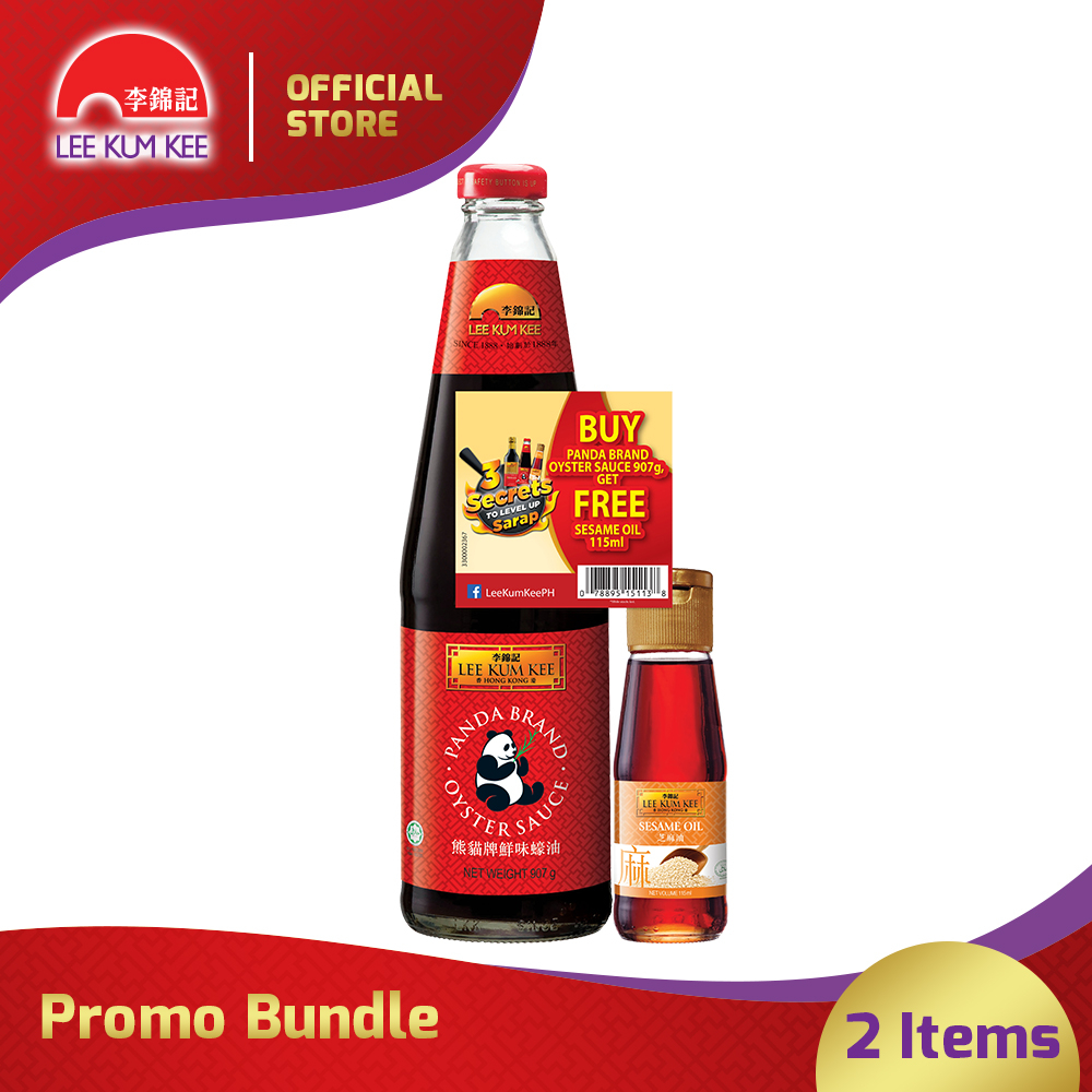 Lee Kum Kee Panda Brand Oyster Sauce 907G Free Sesame Oil 115Ml