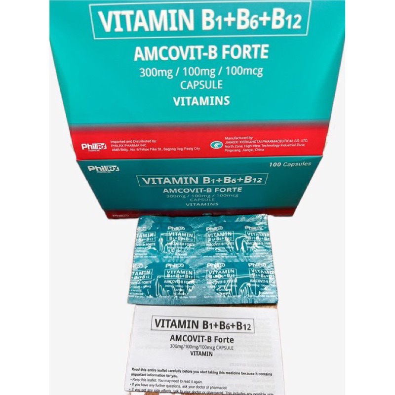 PARA SA PAMAMANHID VITAMIN B COMPLEX (AMCOVIT B FORTE) B1 + B6 + B12 ...