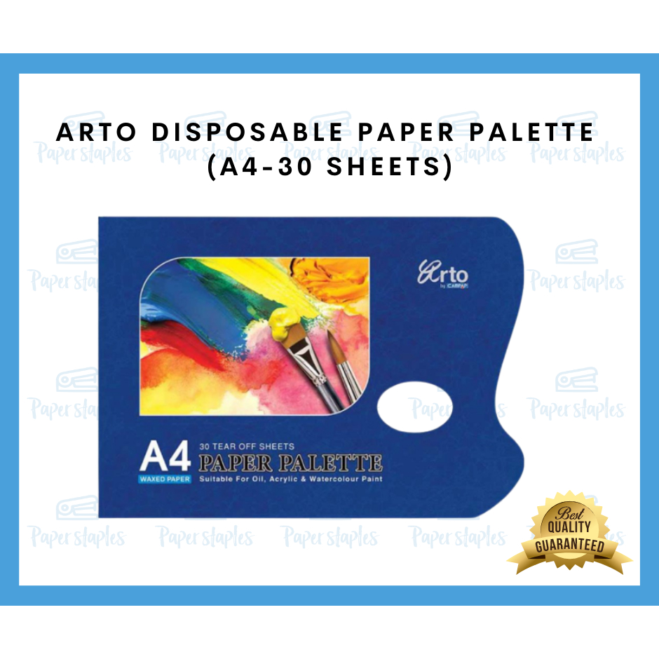 Arto Disposable Paper Palette (30 SHEETS) Shopee Philippines