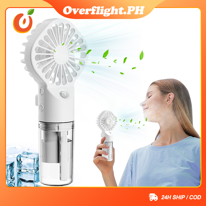 USB Rechargeable Handheld Nano Spray Fan Portable Mini Water Mist Fan