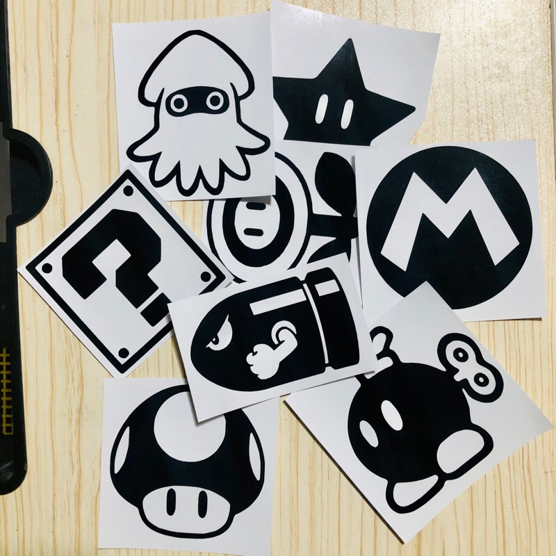 Mario Kart Power Ups Icons Vinyl Decal Sticker Laptop Aquaflask Car Motor And Etc Shopee 0012