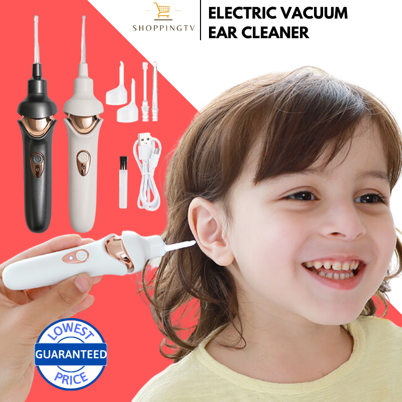Electric Vacuum Ear Cleaner Soft Spoon Head Charging Ear Wax Removal