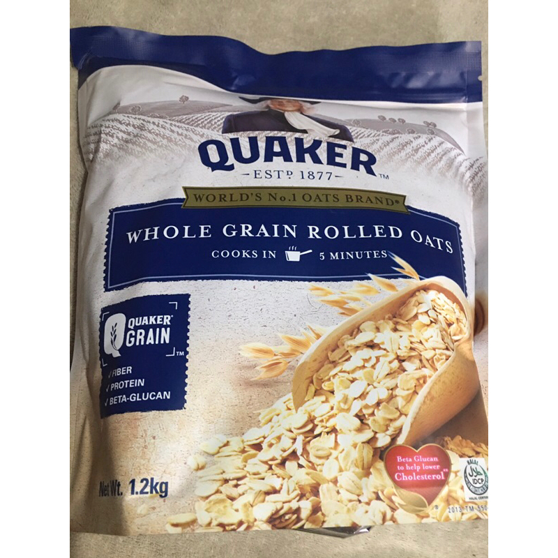 Quaker whole grain rolled oats 1.2kg Shopee Philippines