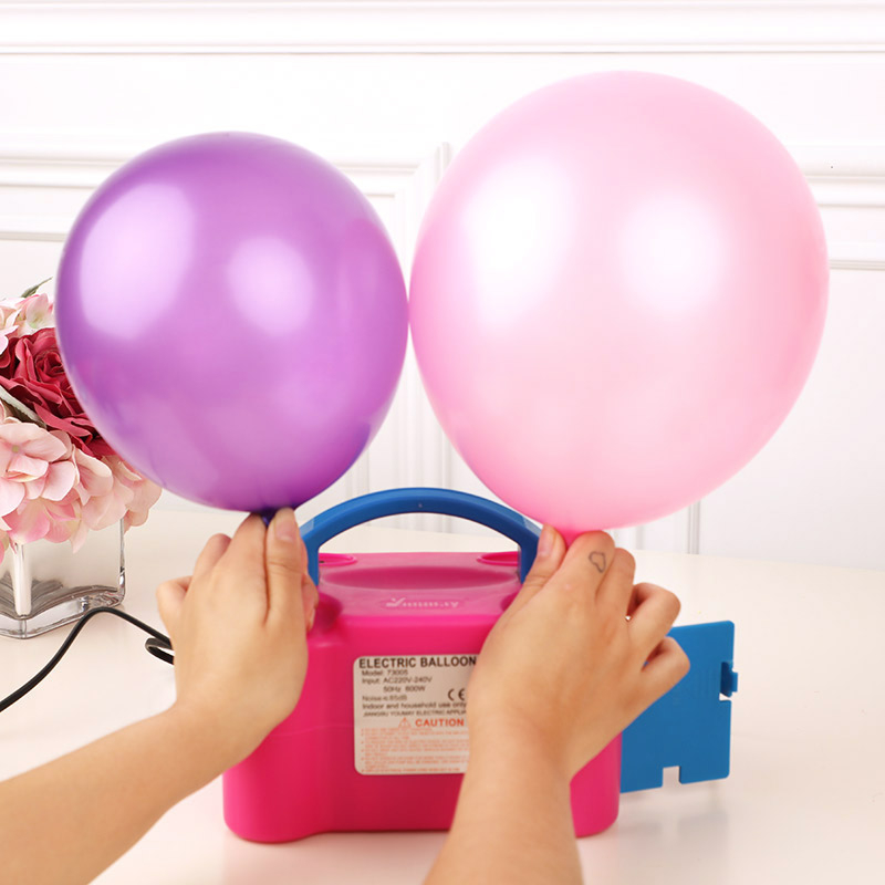 Electric Air Pump Two Nozzle High Power Air Blower Balloons Tool Balloon Inflator Air Compressor