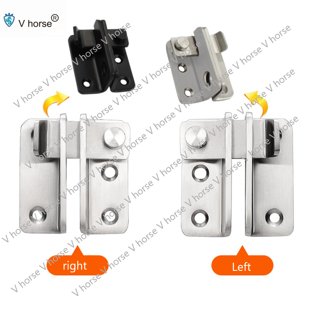 Stainless Steel Safety Hasp Door Lock for Bathroom Bedroom Door Catch