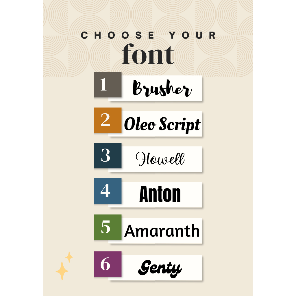 Customized Labels 6 pcs / Card 1pc | Shopee Philippines